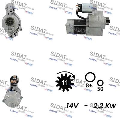 Sidat S12MH0576A2 - Starteris autodraugiem.lv