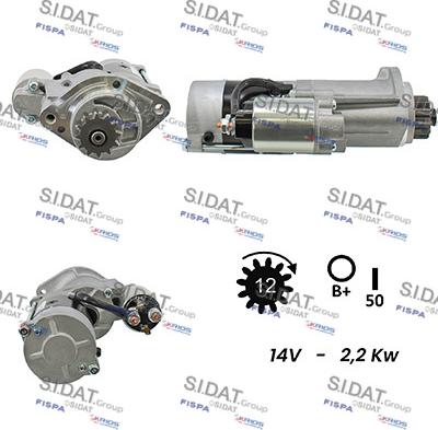 Sidat S12MH0162A2 - Starteris autodraugiem.lv