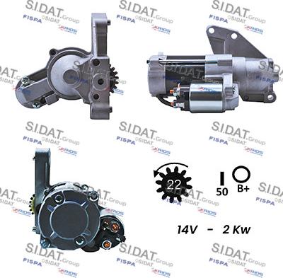 Sidat S12MH0110A2 - Starteris autodraugiem.lv