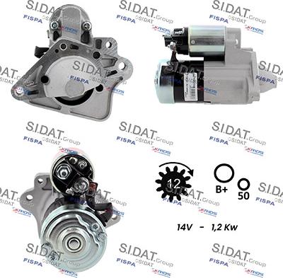 Sidat S12MH0825A2 - Starteris autodraugiem.lv