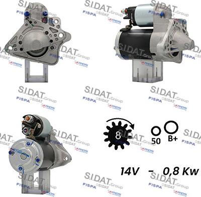 Sidat S12MH0365A2 - Starteris autodraugiem.lv