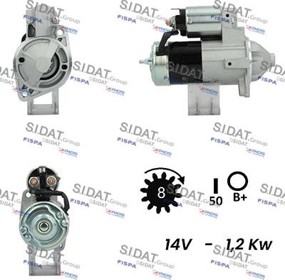 Sidat S12MH0210A2 - Starteris autodraugiem.lv