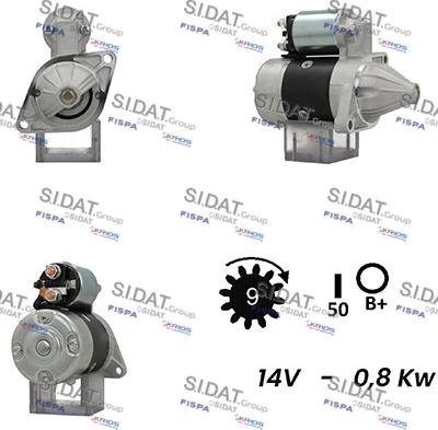 Sidat S12MH0220A2 - Starteris autodraugiem.lv