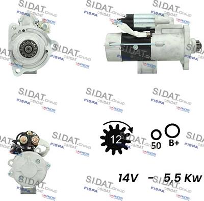 Sidat S12MH0780A2 - Starteris autodraugiem.lv