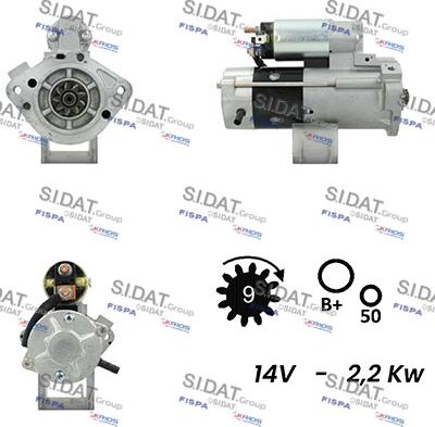 Sidat S12MH0781A2 - Starteris autodraugiem.lv