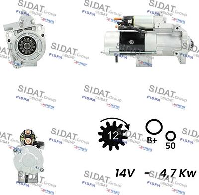 Sidat S12MH0779A2 - Starteris autodraugiem.lv