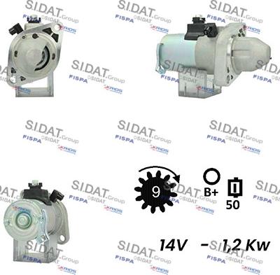 Sidat S12MT0524A2 - Starteris autodraugiem.lv