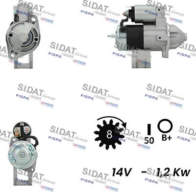 Sidat S12VA0409A2 - Starteris autodraugiem.lv