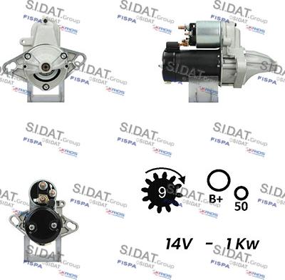 Sidat S12VA0403A2 - Starteris autodraugiem.lv