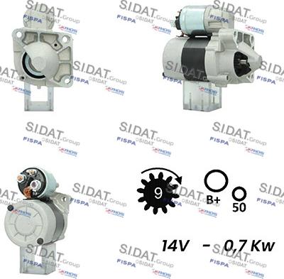 Sidat S12VA0476A2 - Starteris autodraugiem.lv