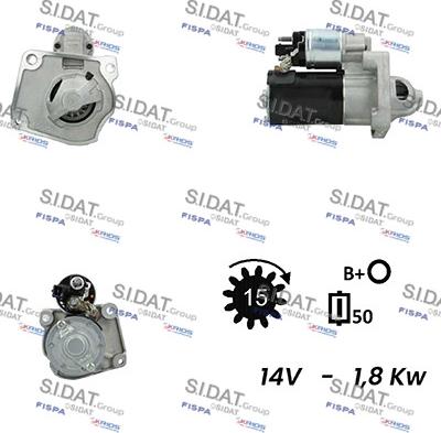 Sidat S12VA0615 - Starteris autodraugiem.lv