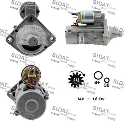 Sidat S12VA0081 - Starteris autodraugiem.lv