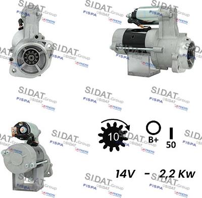 Sidat S12VA0174A2 - Starteris autodraugiem.lv