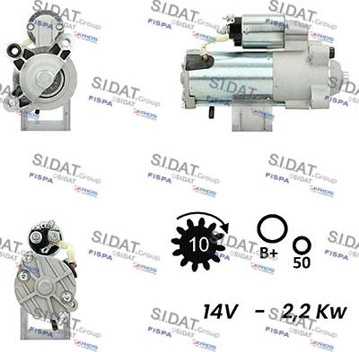 Sidat S12VS0481A2 - Starteris autodraugiem.lv