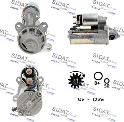 Sidat S12VS0696 - Starteris autodraugiem.lv