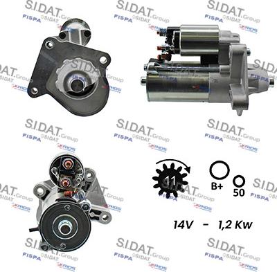 Sidat S12VS0193A2 - Starteris autodraugiem.lv