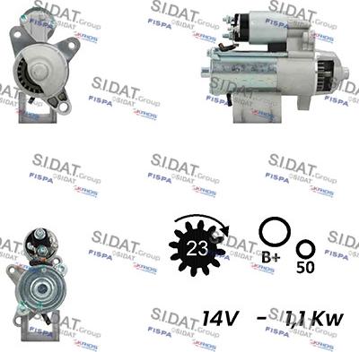 Sidat S12VS0192A2 - Starteris autodraugiem.lv