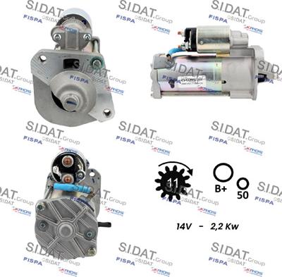 Sidat S12VS0160 - Starteris autodraugiem.lv