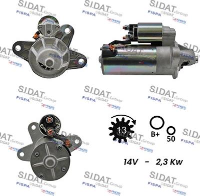 Sidat S12VS0121A2 - Starteris autodraugiem.lv