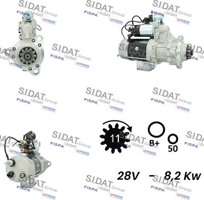 Sidat S24DR0091A2 - Starteris autodraugiem.lv