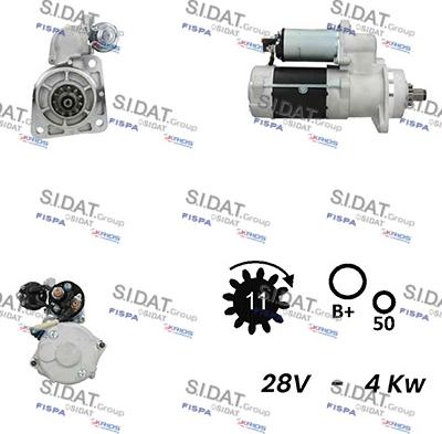 Sidat S24DR0070A2 - Starteris autodraugiem.lv