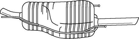 Sigam 40644 - Izplūdes gāzu trokšņa slāpētājs (pēdējais) autodraugiem.lv