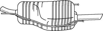 Sigam 40623 - Izplūdes gāzu trokšņa slāpētājs (pēdējais) autodraugiem.lv