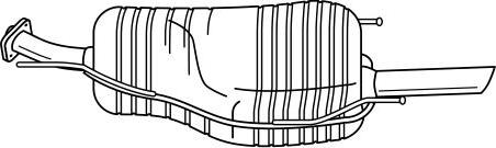 Sigam 41611 - Izplūdes gāzu trokšņa slāpētājs (pēdējais) autodraugiem.lv