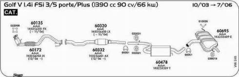 Sigam 90051 - Savienojošie elementi, Izplūdes gāzu sistēma autodraugiem.lv
