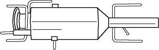 Sigam 12355 - Nosēdumu / Daļiņu filtrs, Izplūdes gāzu sistēma autodraugiem.lv