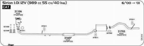 Sigam 021000 - Blīve, Izplūdes caurule autodraugiem.lv