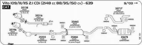 Sigam 035042 - Savienojošie elementi, Izplūdes gāzu sistēma autodraugiem.lv