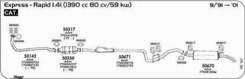 Sigam 050022 - Savienojošie elementi, Izplūdes gāzu sistēma autodraugiem.lv