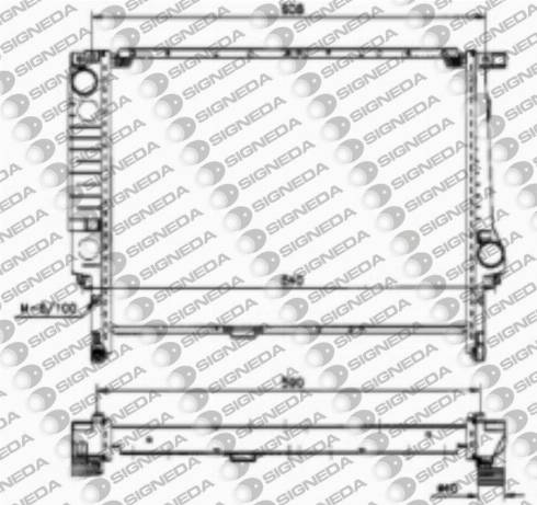 Signeda RA60605 - Radiators, Motora dzesēšanas sistēma autodraugiem.lv