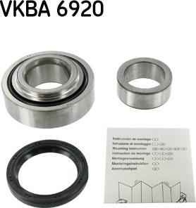 SKF VKBA 6920 - Riteņa rumbas gultņa komplekts autodraugiem.lv