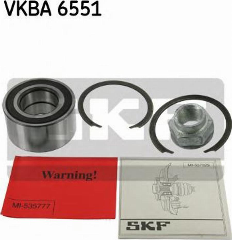 SKF VKBA6551 - Riteņa rumbas gultņa komplekts autodraugiem.lv