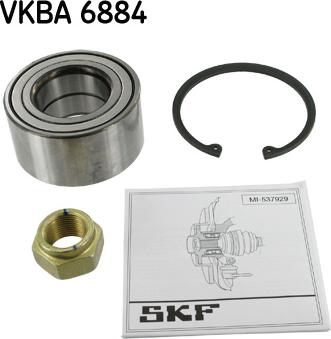 SKF VKBA 6884 - Riteņa rumbas gultņa komplekts autodraugiem.lv