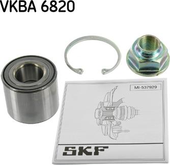 SKF VKBA 6820 - Riteņa rumbas gultņa komplekts autodraugiem.lv