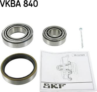 SKF VKBA 840 - Riteņa rumbas gultņa komplekts autodraugiem.lv