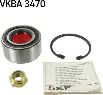 SKF VKBA 3470 - Riteņa rumbas gultņa komplekts autodraugiem.lv