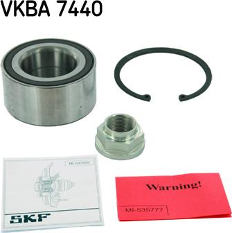 SKF VKBA 7440 - Riteņa rumbas gultņa komplekts autodraugiem.lv