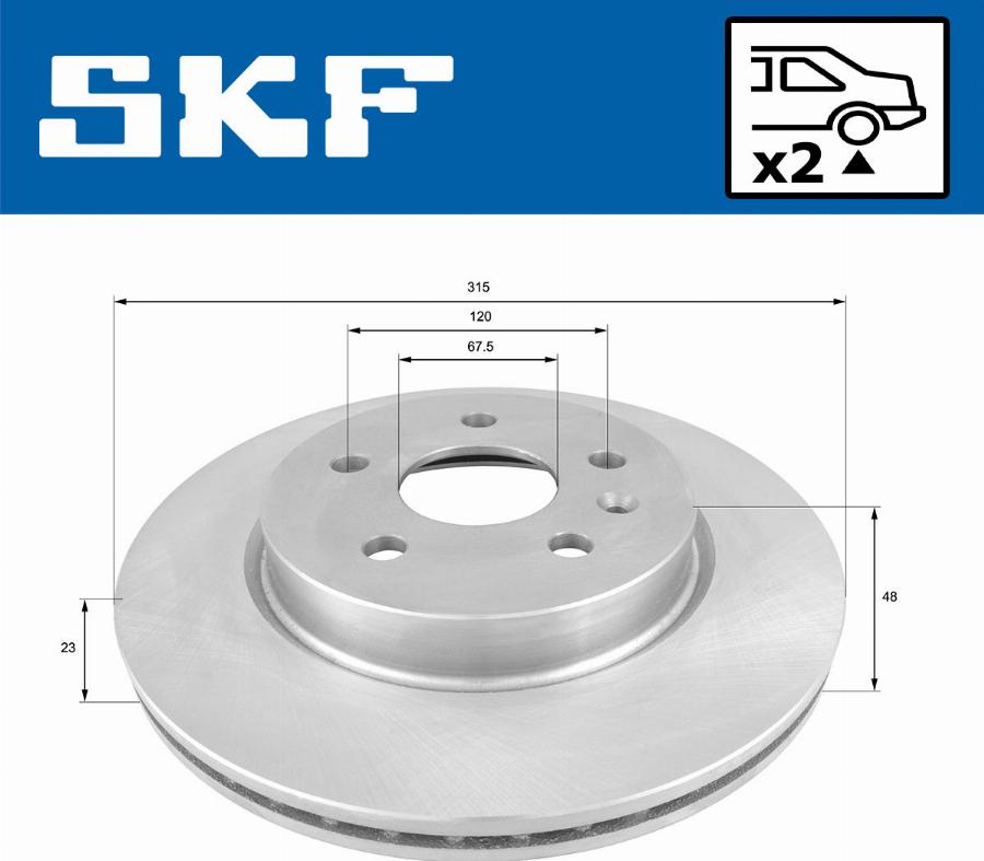 SKF VKBD 90547 V1 - Bremžu diski autodraugiem.lv