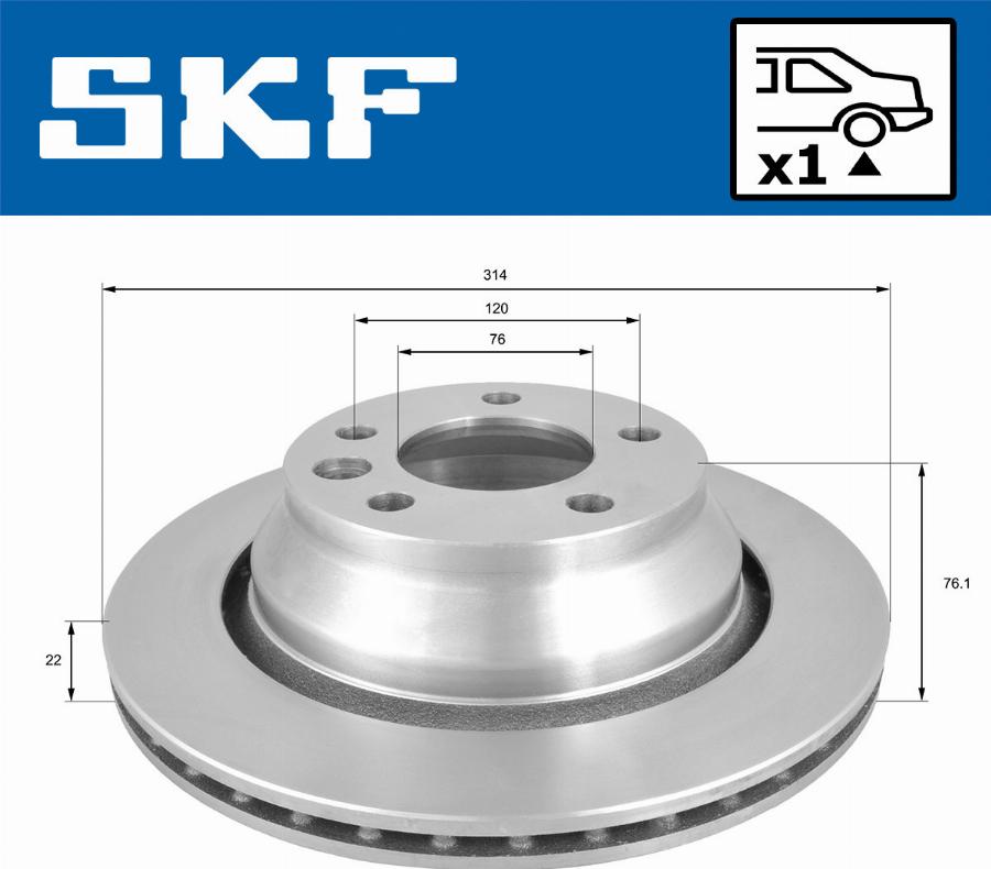 SKF VKBD 90539 V1 - Bremžu diski autodraugiem.lv