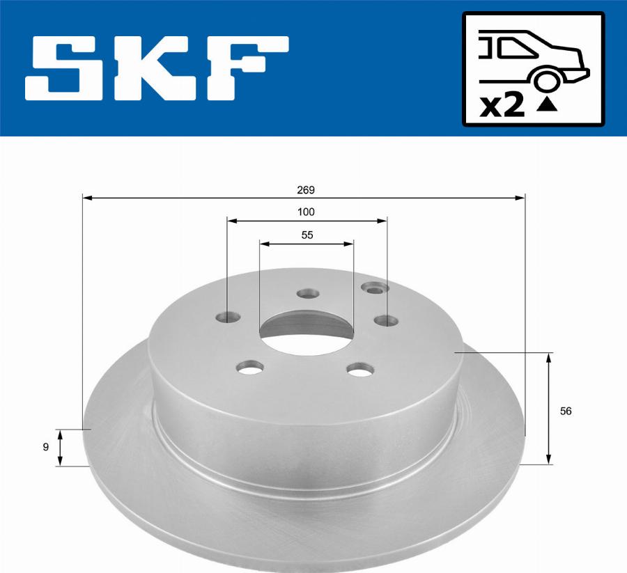 SKF VKBD 90531 S2 - Bremžu diski autodraugiem.lv