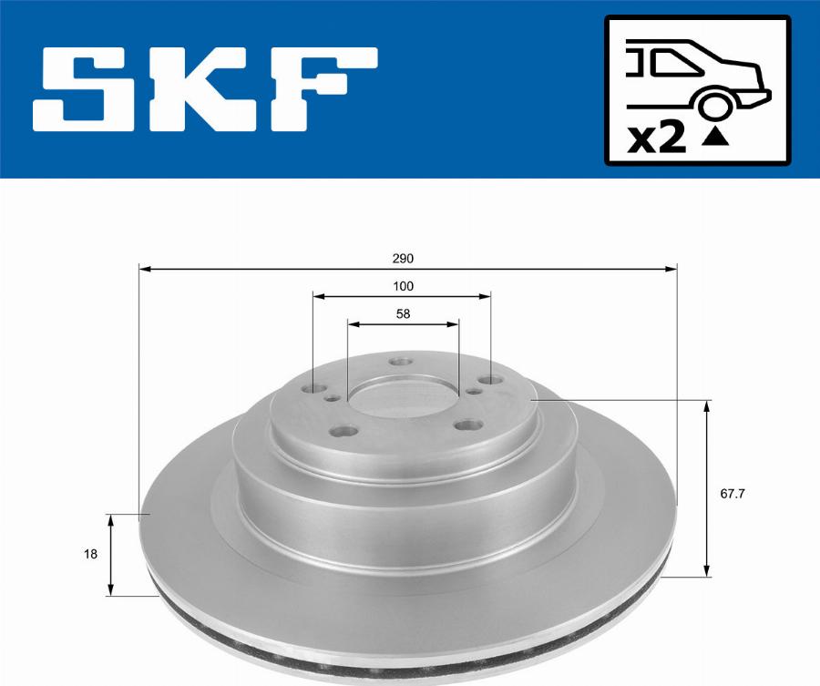 SKF VKBD 90634 V2 - Bremžu diski autodraugiem.lv