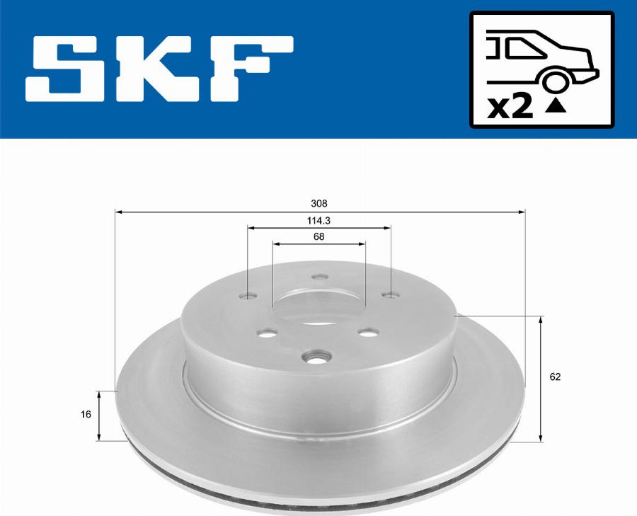 SKF VKBD 90677 V2 - Bremžu diski autodraugiem.lv