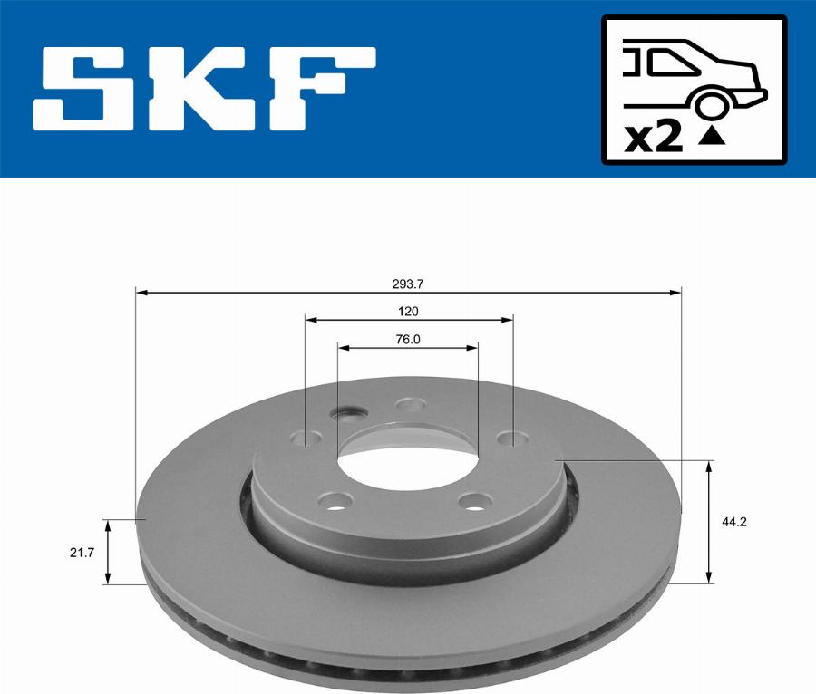 SKF VKBD 90042 V2 - Bremžu diski autodraugiem.lv