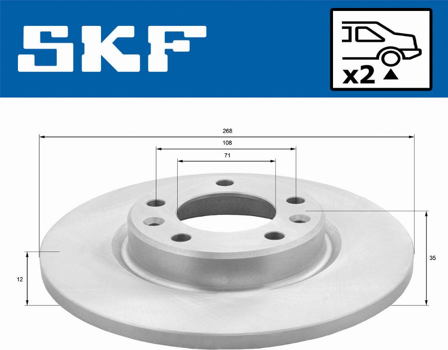 SKF VKBD 90087 S2 - Bremžu diski autodraugiem.lv