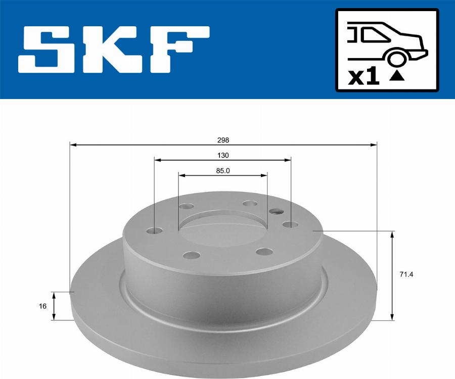 SKF VKBD 90032 S1 - Bremžu diski autodraugiem.lv