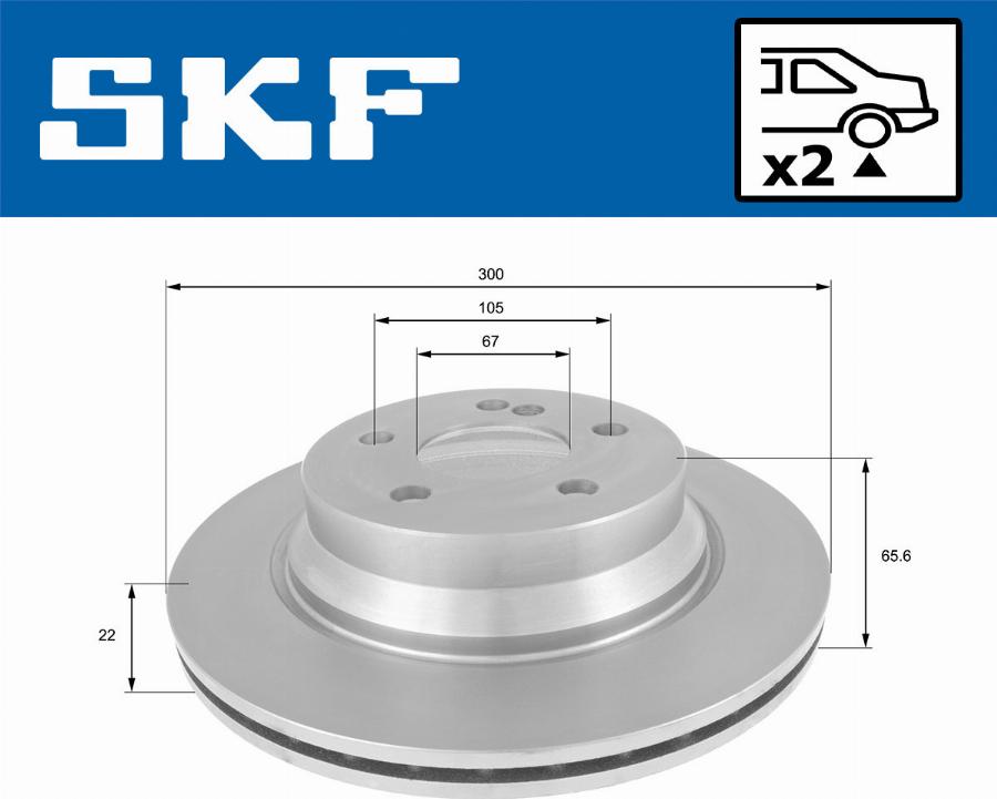 SKF VKBD 90118 V2 - Bremžu diski autodraugiem.lv